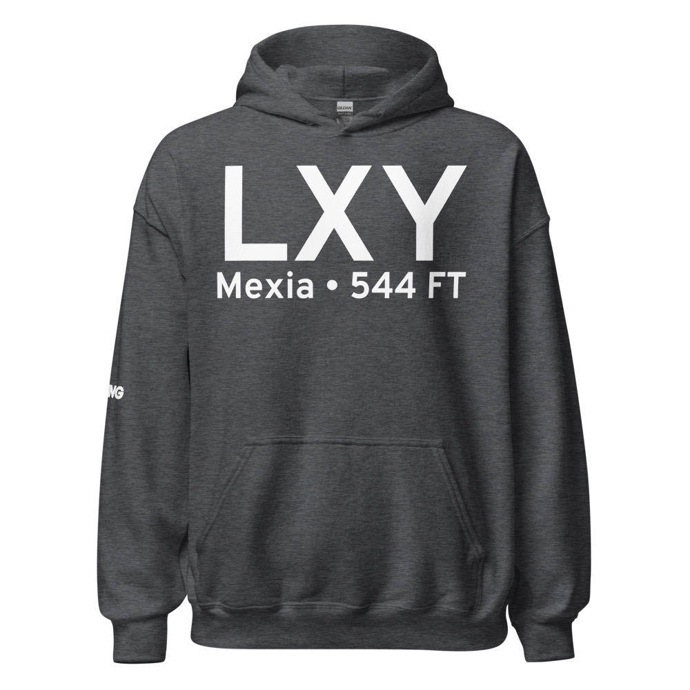 Mexia (KLXY) Airport Hoodie Sweatshirt 