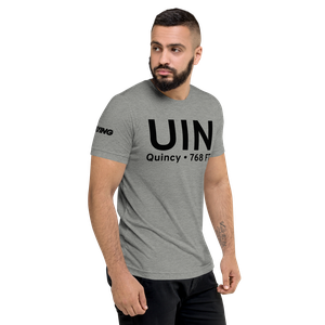 Quincy (KUIN) Airport Tri-blend T-Shirt