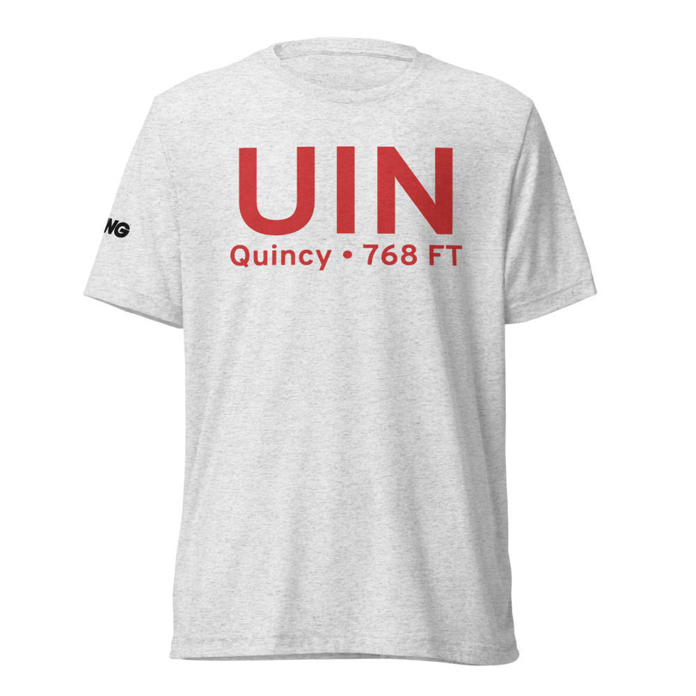 Quincy (KUIN) Airport Tri-blend T-Shirt 