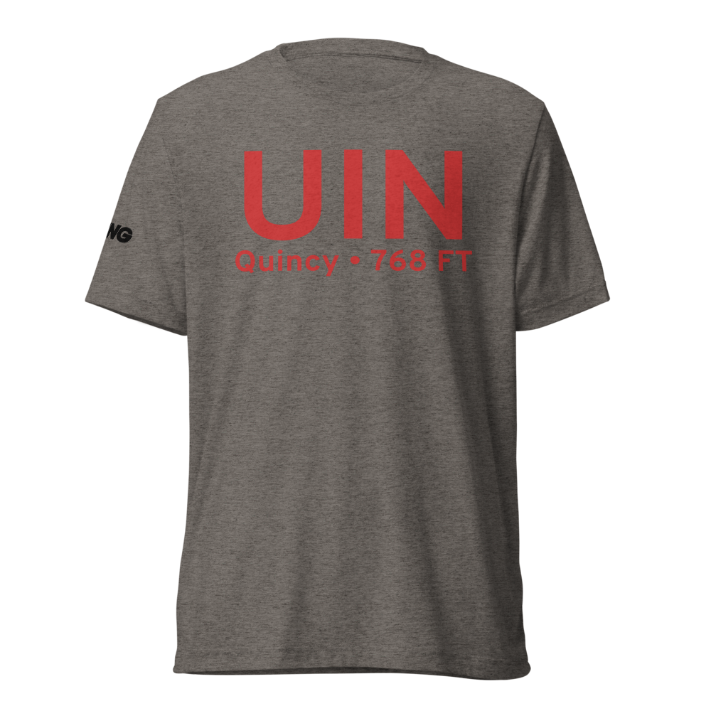 Quincy (KUIN) Airport Tri-blend T-Shirt 