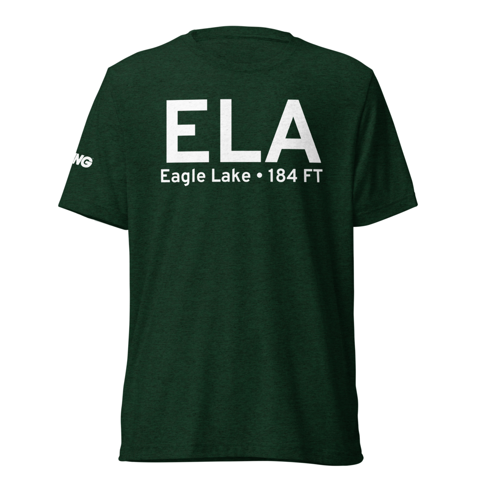 Eagle Lake (KELA) Airport Tri-blend T-Shirt 