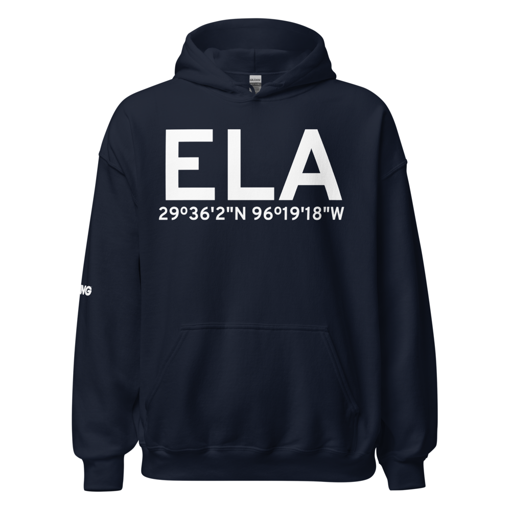Eagle Lake (KELA) Airport Hoodie Sweatshirt 