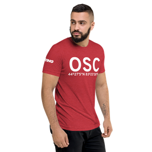 Oscoda (KOSC) Airport Tri-blend T-Shirt