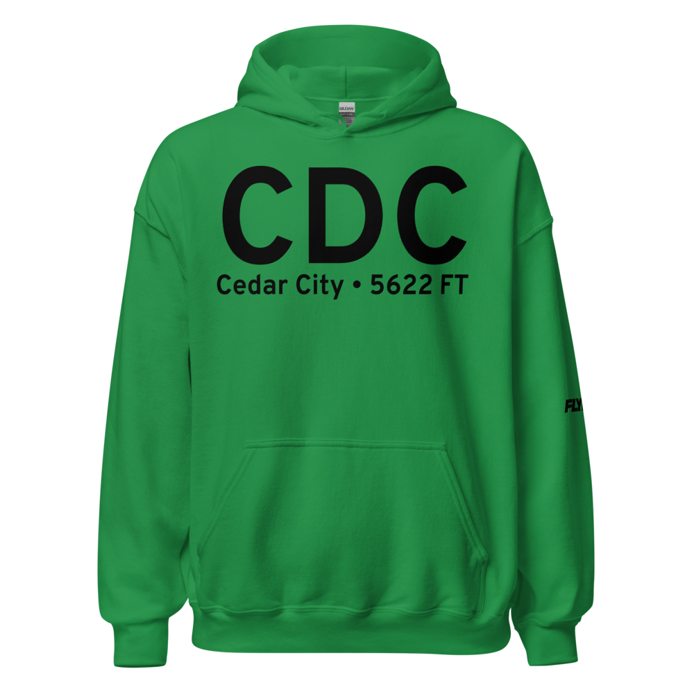 Cedar City (KCDC) Airport Hoodie Sweatshirt 