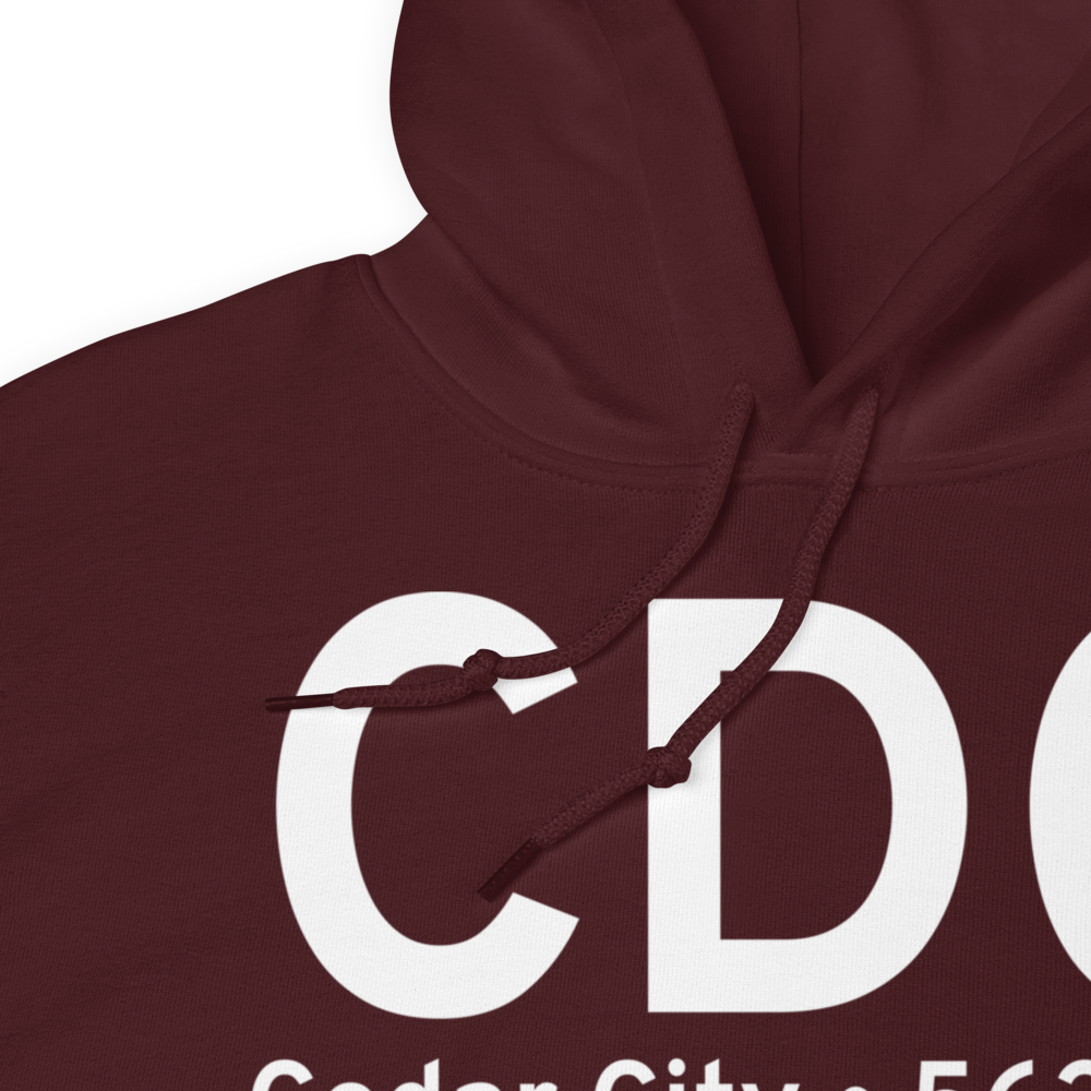 Cedar City (KCDC) Airport Hoodie Sweatshirt 
