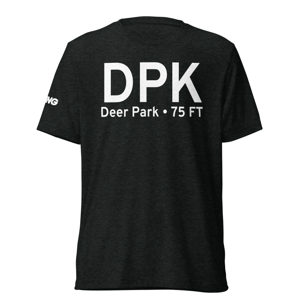 Deer Park (DPK) Airport Tri-blend T-Shirt 