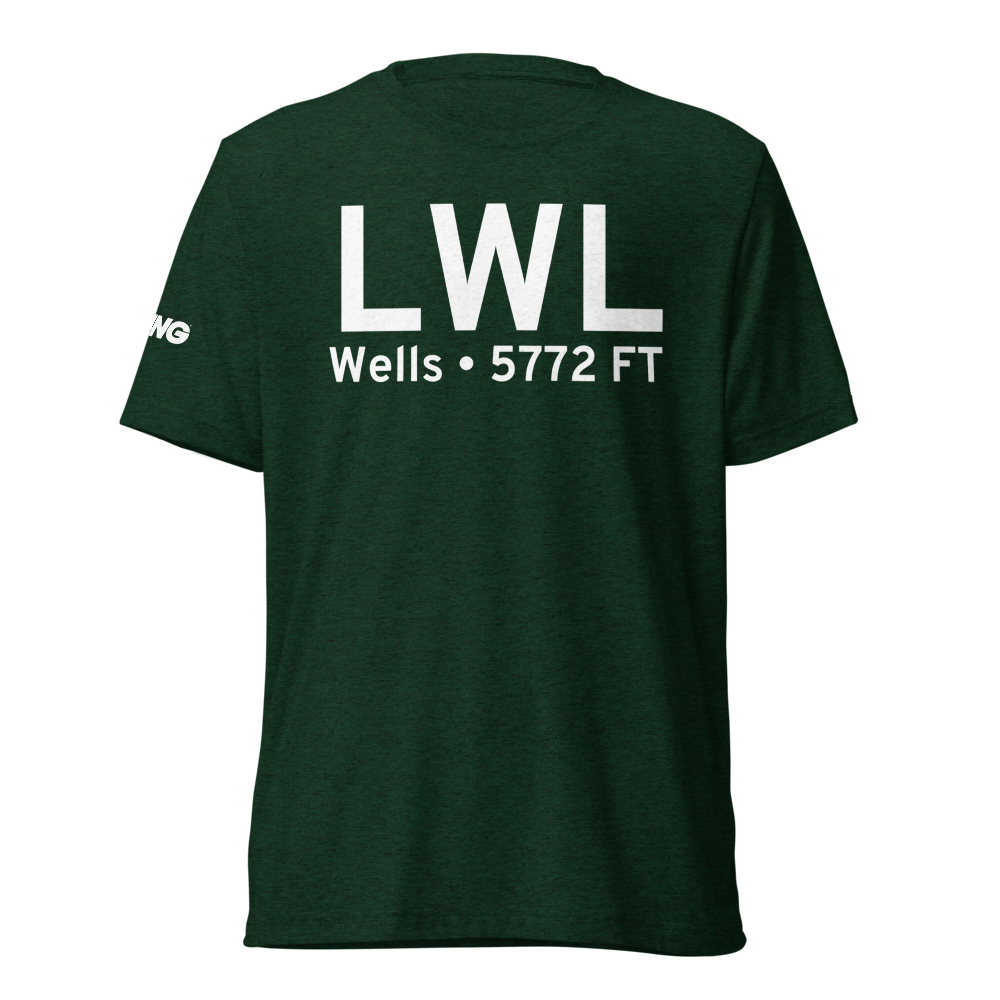 Wells (KLWL) Airport Tri-blend T-Shirt 