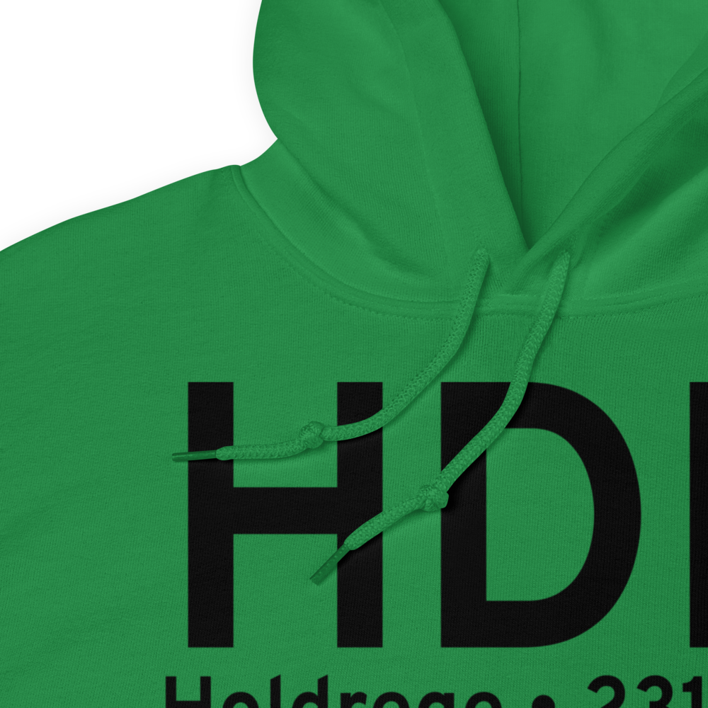Holdrege (KHDE) Airport Hoodie Sweatshirt 