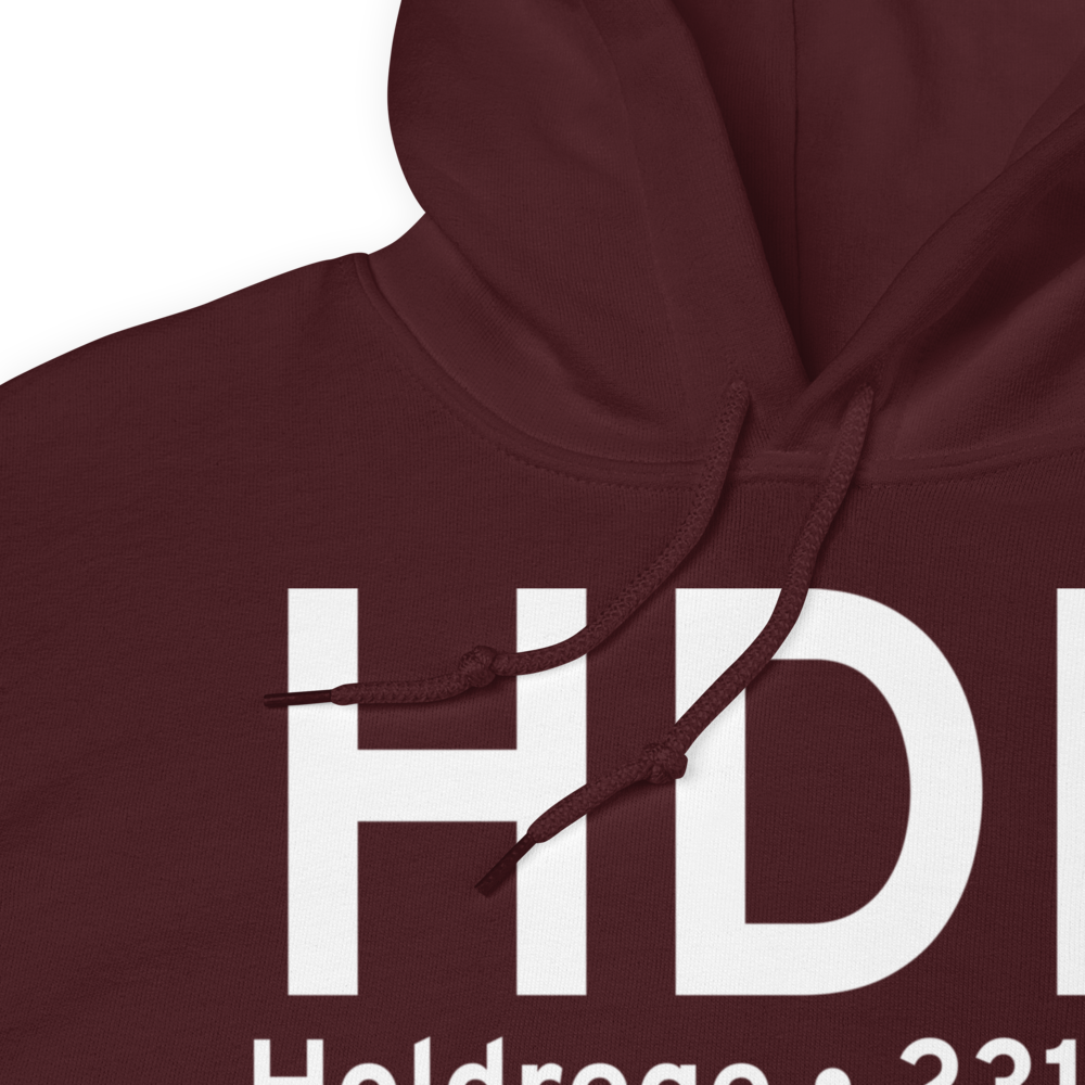 Holdrege (KHDE) Airport Hoodie Sweatshirt 
