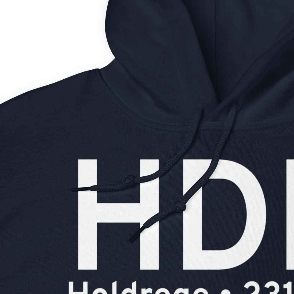 Holdrege (KHDE) Airport Hoodie Sweatshirt 