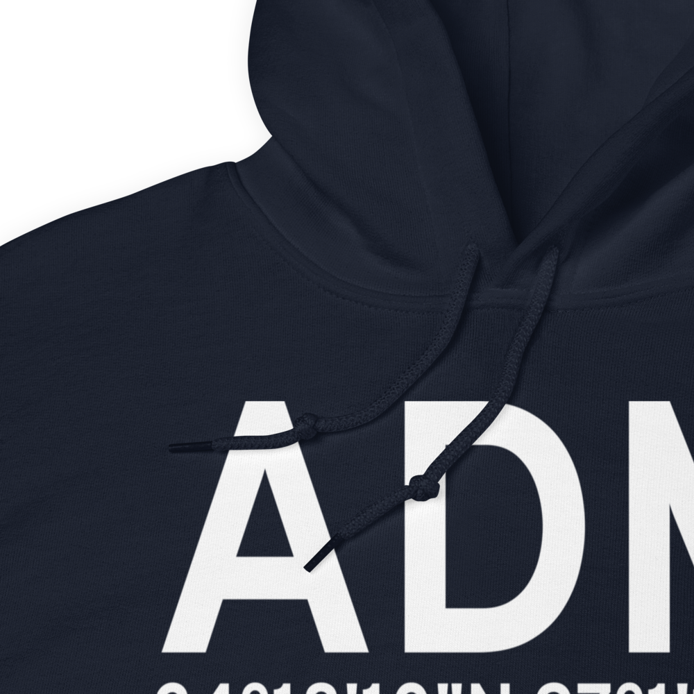 Ardmore (KADM) Airport Hoodie Sweatshirt 