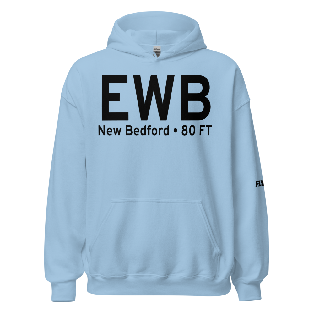 New Bedford (KEWB) Airport Hoodie Sweatshirt 