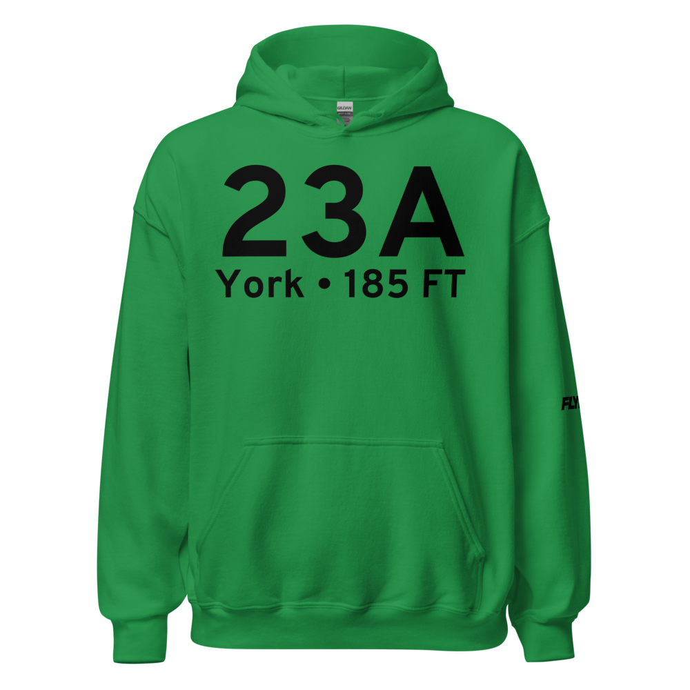 York (23A) Airport Hoodie Sweatshirt 