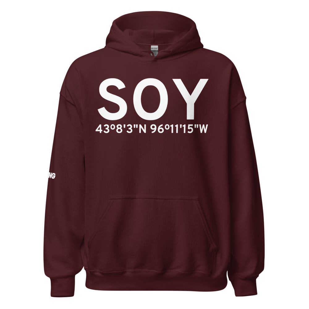 Sioux Center (KSOY) Airport Hoodie Sweatshirt 
