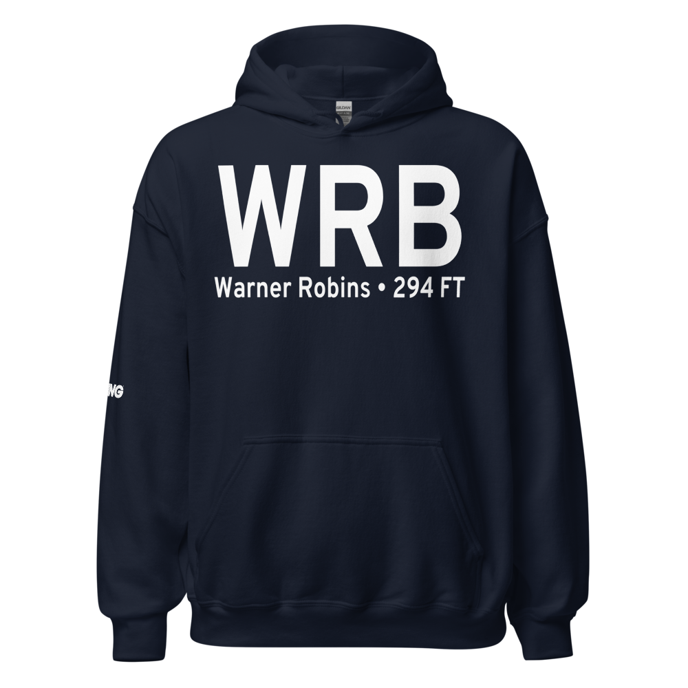 Warner Robins (KWRB) Airport Hoodie Sweatshirt 