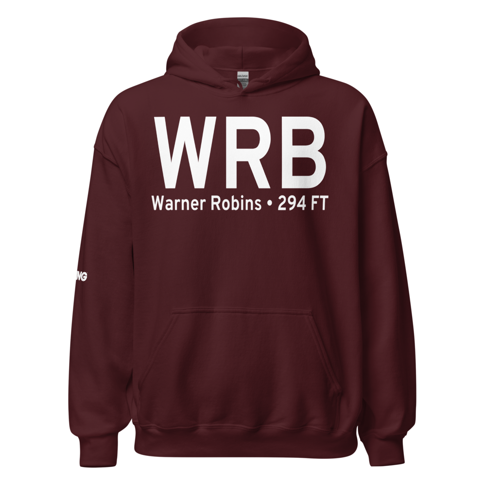 Warner Robins (KWRB) Airport Hoodie Sweatshirt 