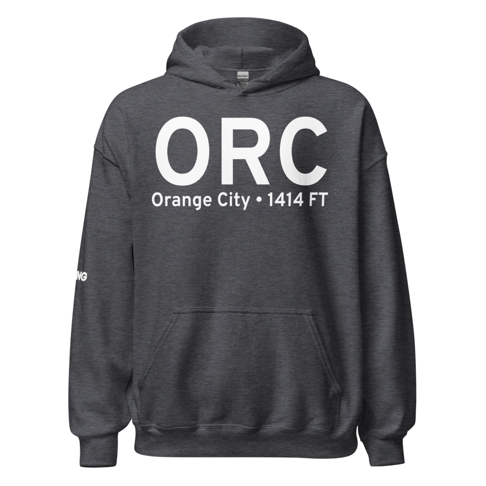 Orange City (KORC) Airport Hoodie Sweatshirt 