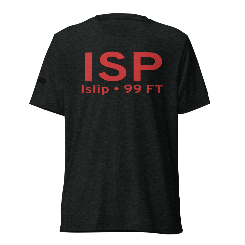 Islip (KISP) Airport Tri-blend T-Shirt 