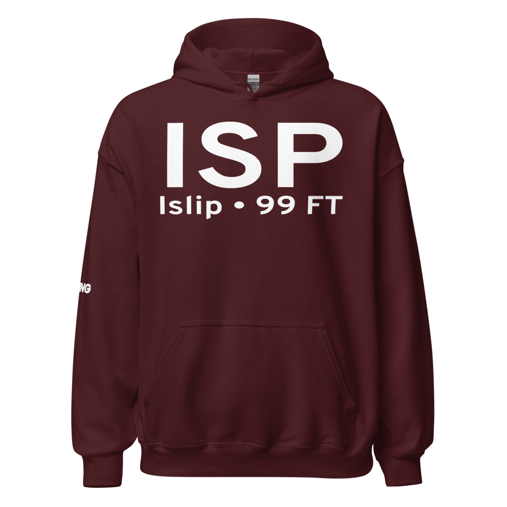 Islip (KISP) Airport Hoodie Sweatshirt 