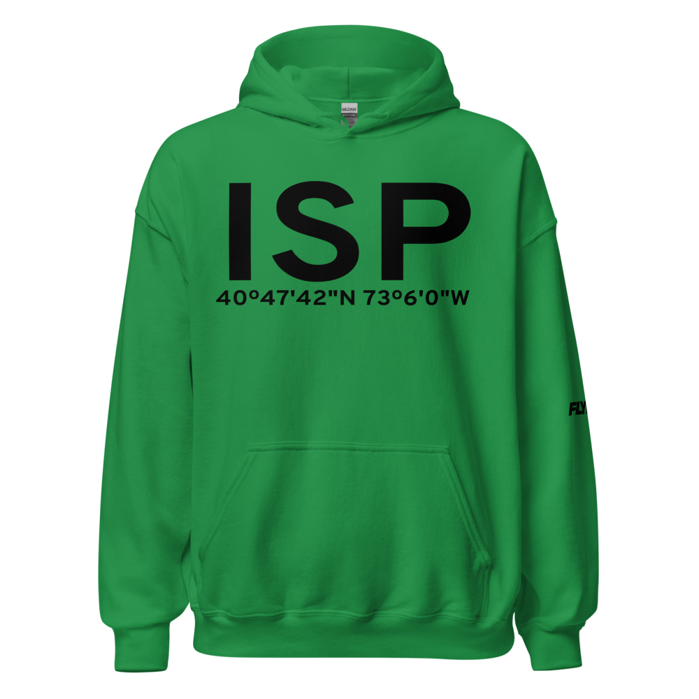 Islip (KISP) Airport Hoodie Sweatshirt 