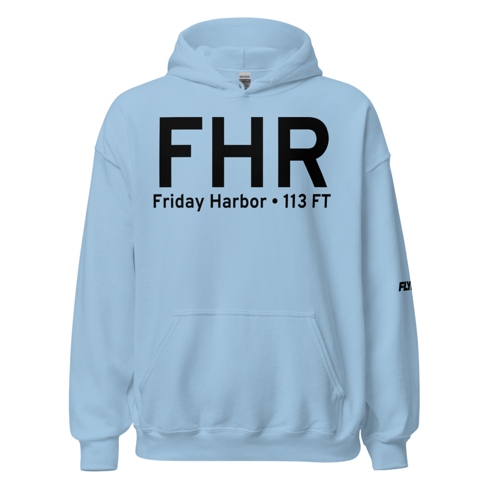 Friday Harbor (KFHR) Airport Hoodie Sweatshirt 