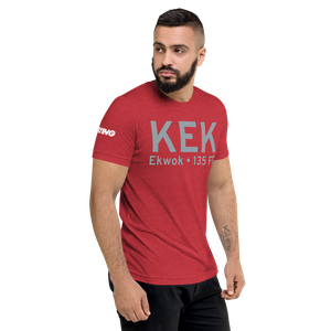 Ekwok (KEK) Airport Tri-blend T-Shirt