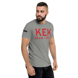 Ekwok (KEK) Airport Tri-blend T-Shirt