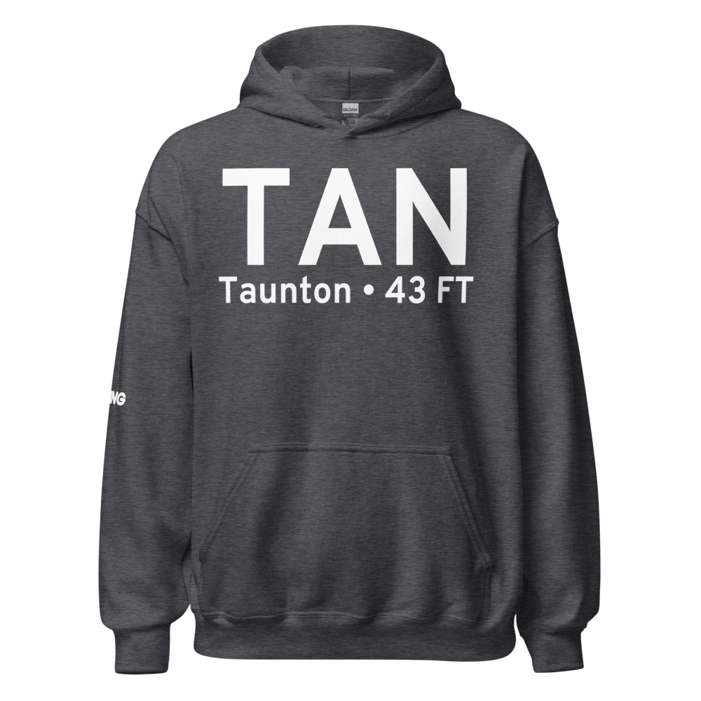 Taunton (KTAN) Airport Hoodie Sweatshirt 