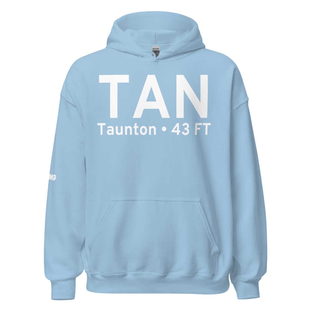 Taunton (KTAN) Airport Hoodie Sweatshirt 