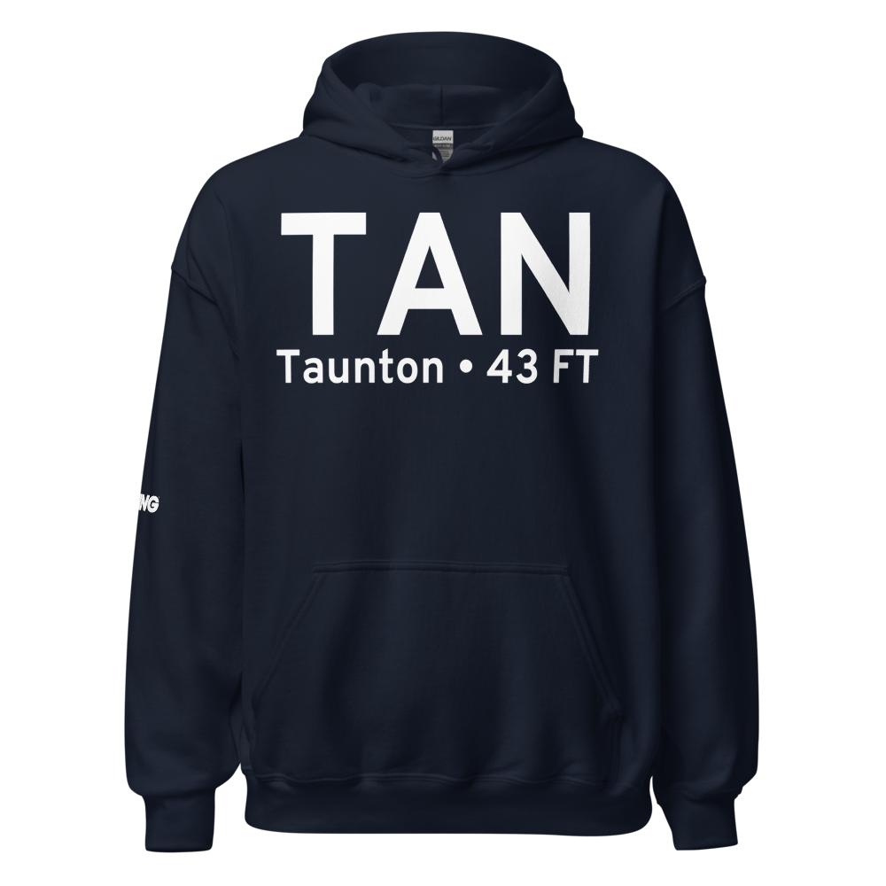 Taunton (KTAN) Airport Hoodie Sweatshirt 
