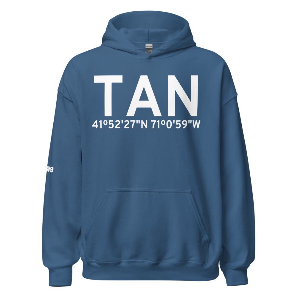 Taunton (KTAN) Airport Hoodie Sweatshirt 