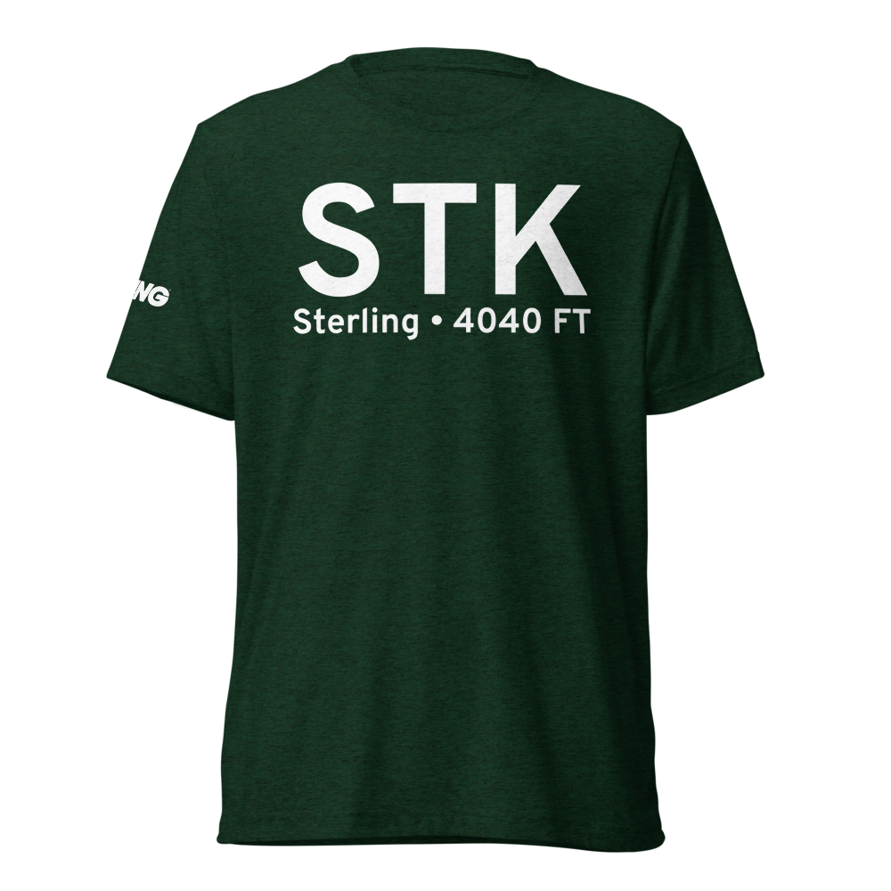 Sterling (KSTK) Airport Tri-blend T-Shirt 