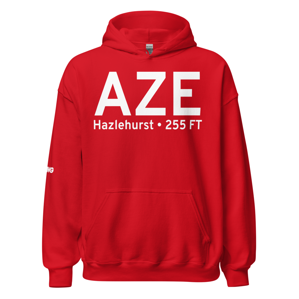 Hazlehurst (KAZE) Airport Hoodie Sweatshirt 