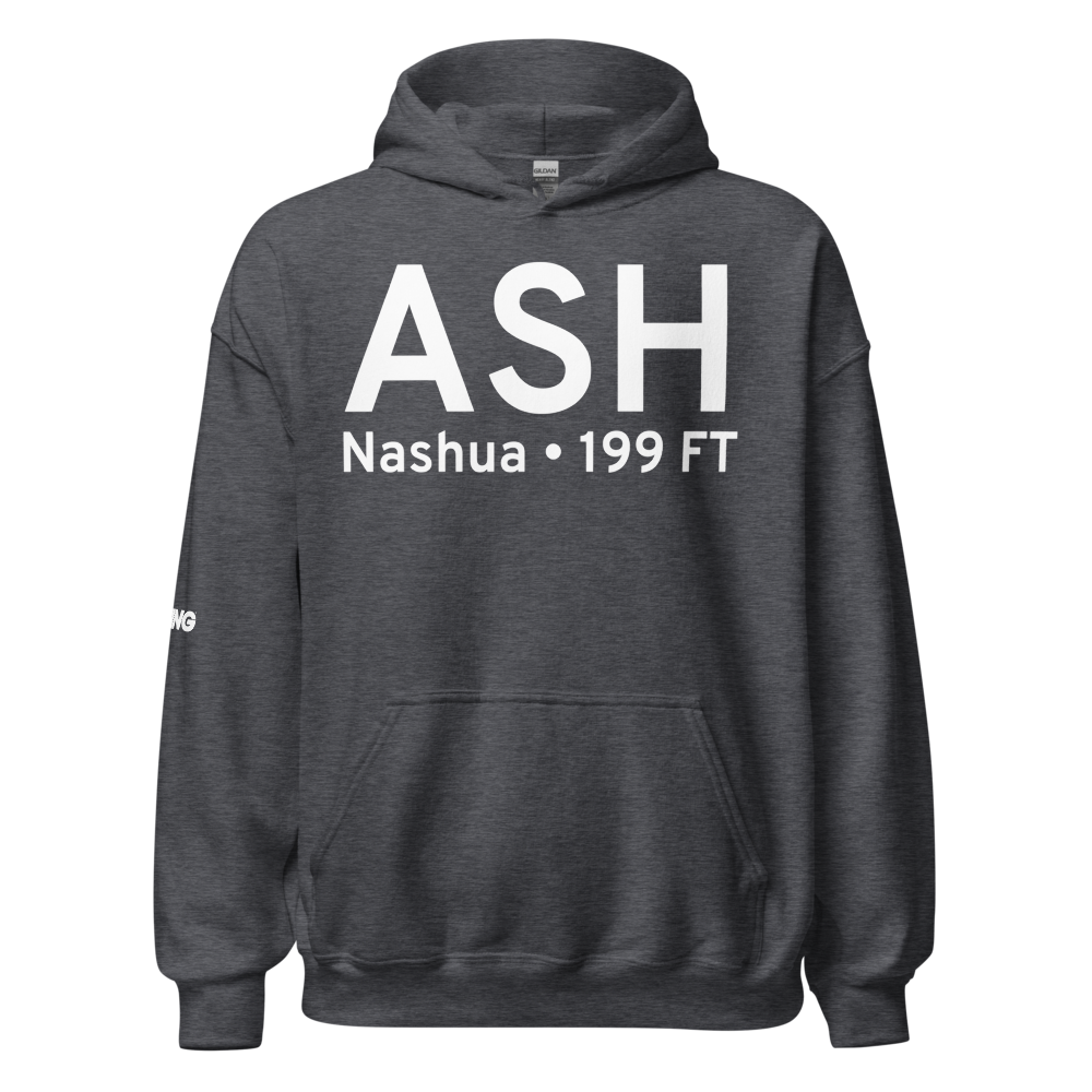 Nashua (KASH) Airport Hoodie Sweatshirt 