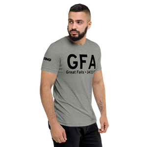 Great Falls (KGFA) Airport Tri-blend T-Shirt