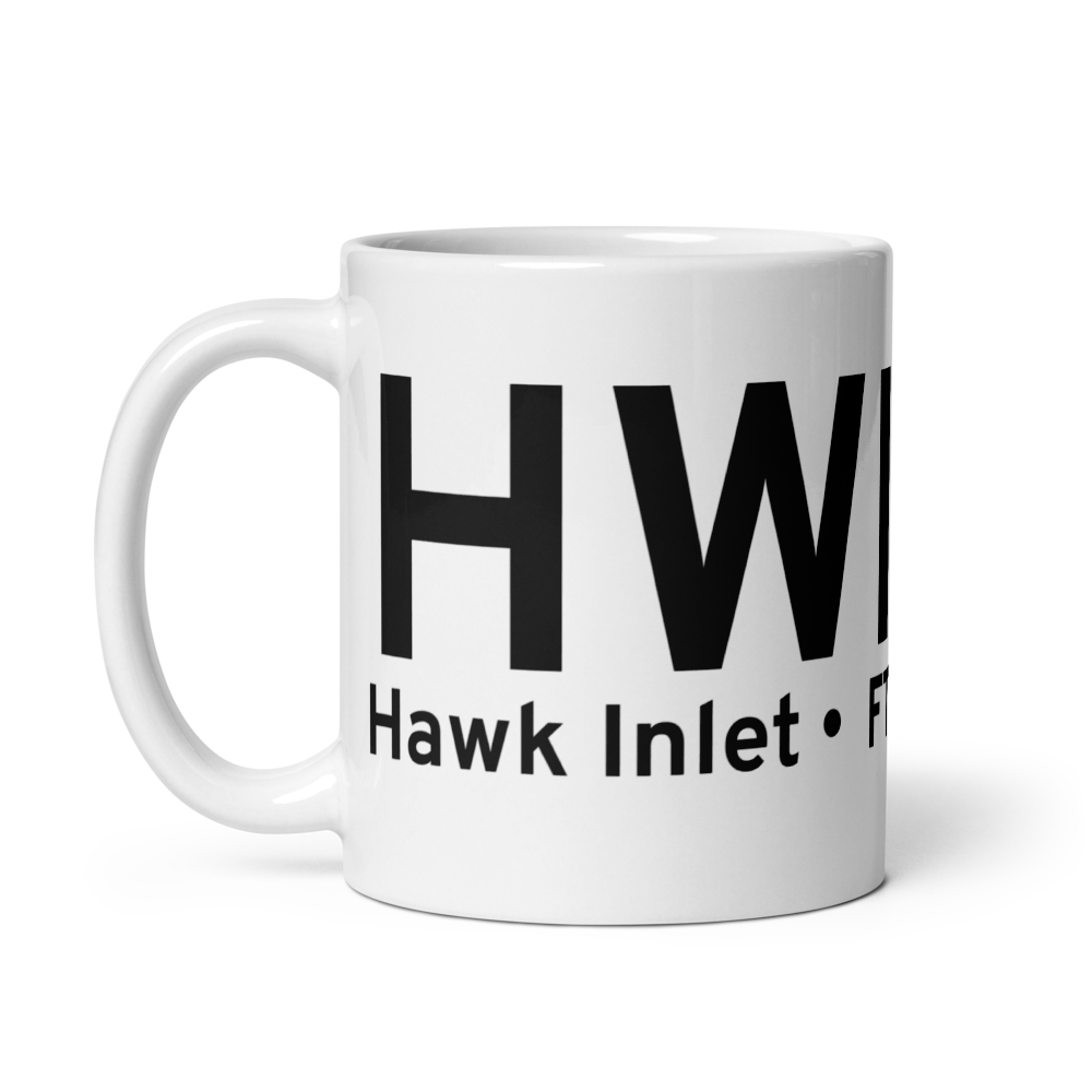 Hawk Inlet (HWI) Airport Mug 