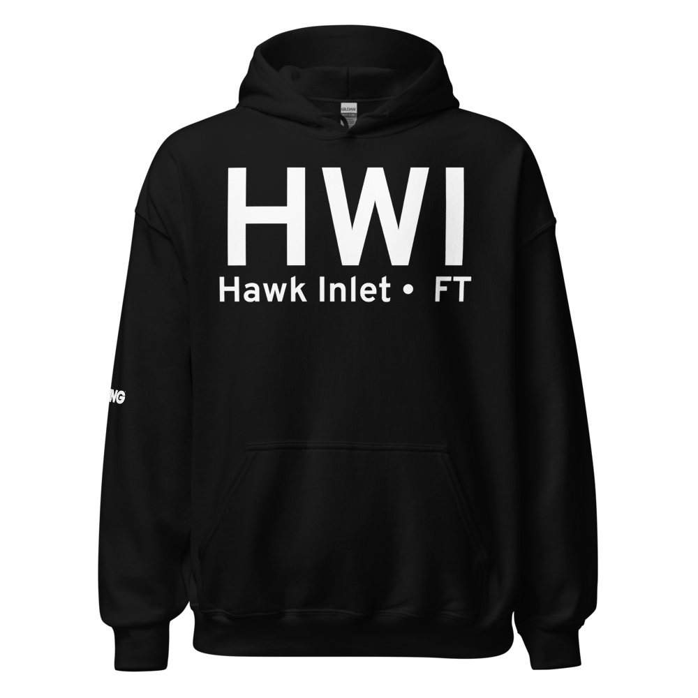 Hawk Inlet (HWI) Airport Hoodie Sweatshirt 