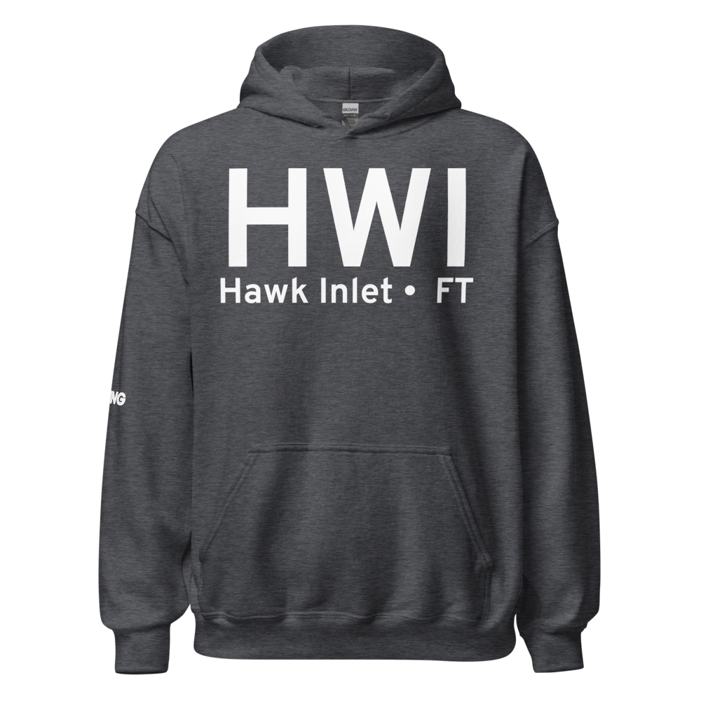 Hawk Inlet (HWI) Airport Hoodie Sweatshirt 