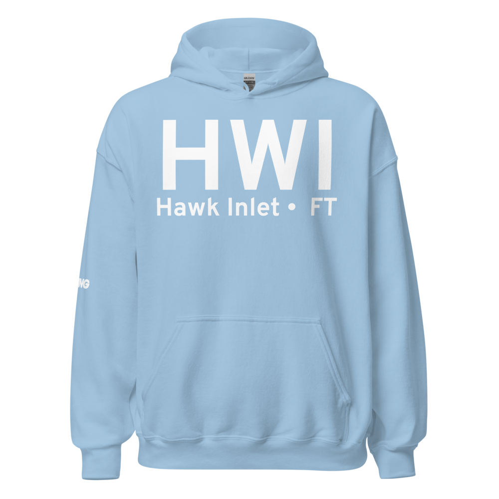 Hawk Inlet (HWI) Airport Hoodie Sweatshirt 
