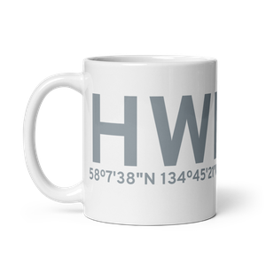 Hawk Inlet (HWI) Airport Mug