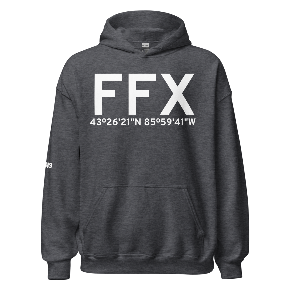 Fremont (KFFX) Airport Hoodie Sweatshirt 