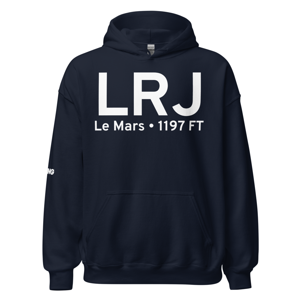 Le Mars (KLRJ) Airport Hoodie Sweatshirt 
