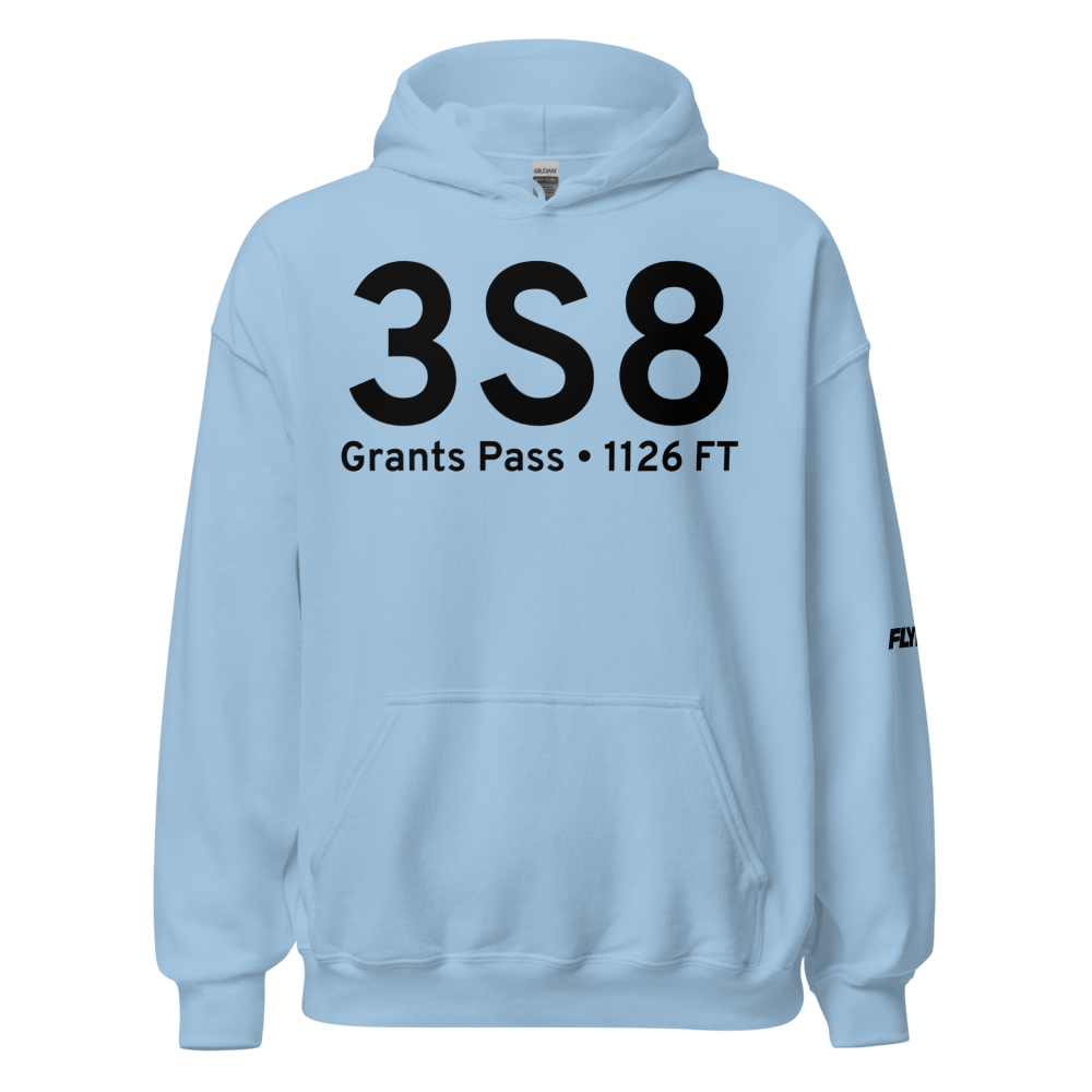 Grants Pass (K3S8) Airport Hoodie Sweatshirt 
