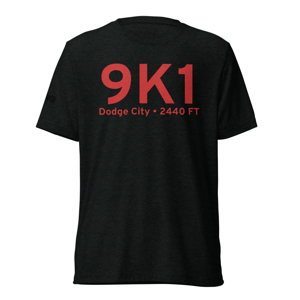 Dodge City (9K1) Airport Tri-blend T-Shirt 