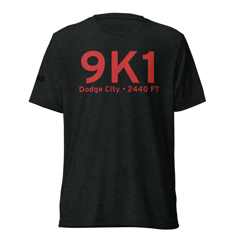 Dodge City (9K1) Airport Tri-blend T-Shirt 