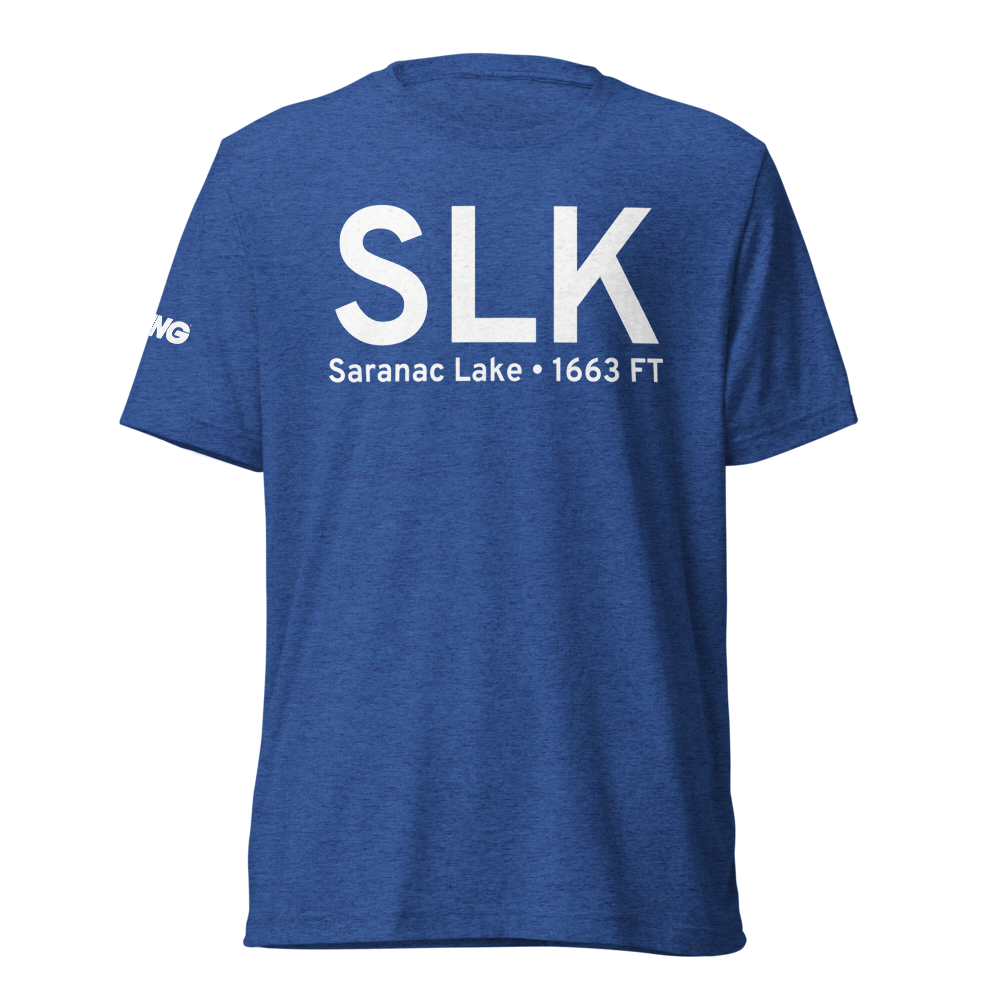 Saranac Lake (KSLK) Airport Tri-blend T-Shirt 