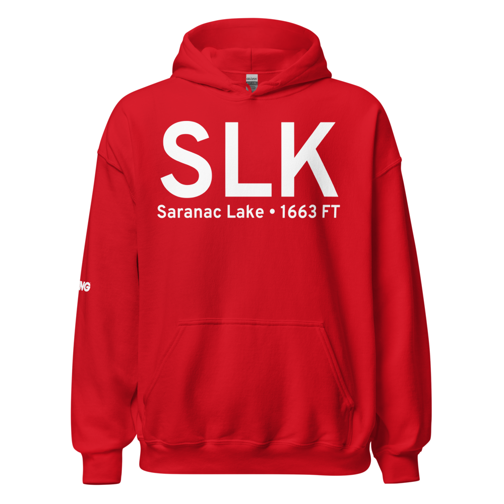 Saranac Lake (KSLK) Airport Hoodie Sweatshirt 