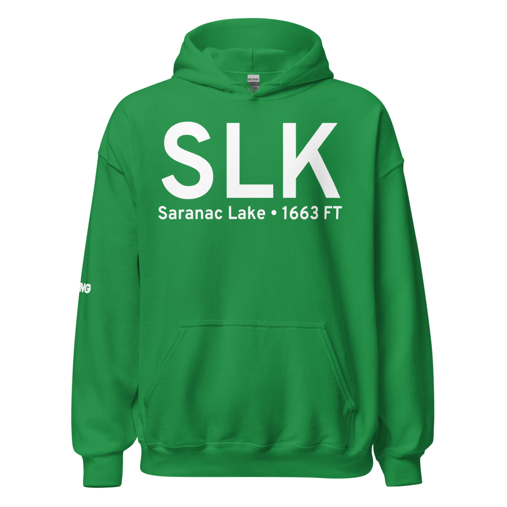 Saranac Lake (KSLK) Airport Hoodie Sweatshirt 