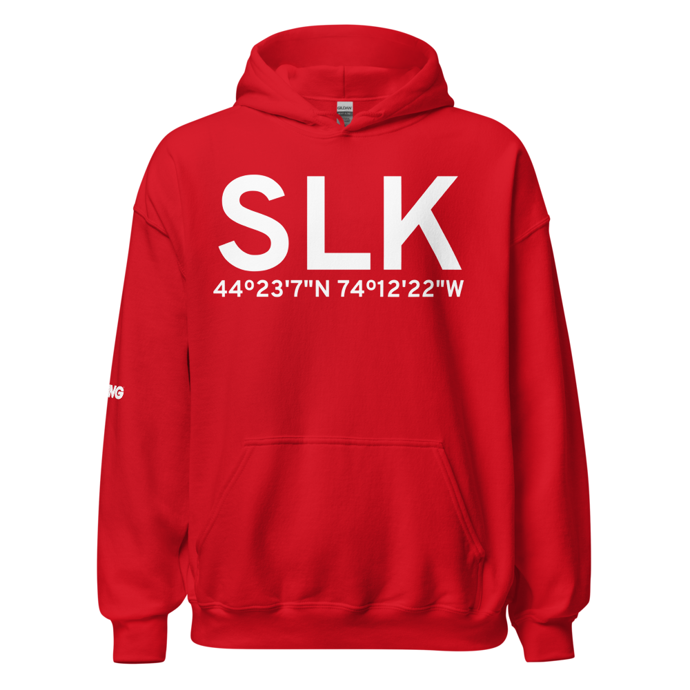 Saranac Lake (KSLK) Airport Hoodie Sweatshirt 