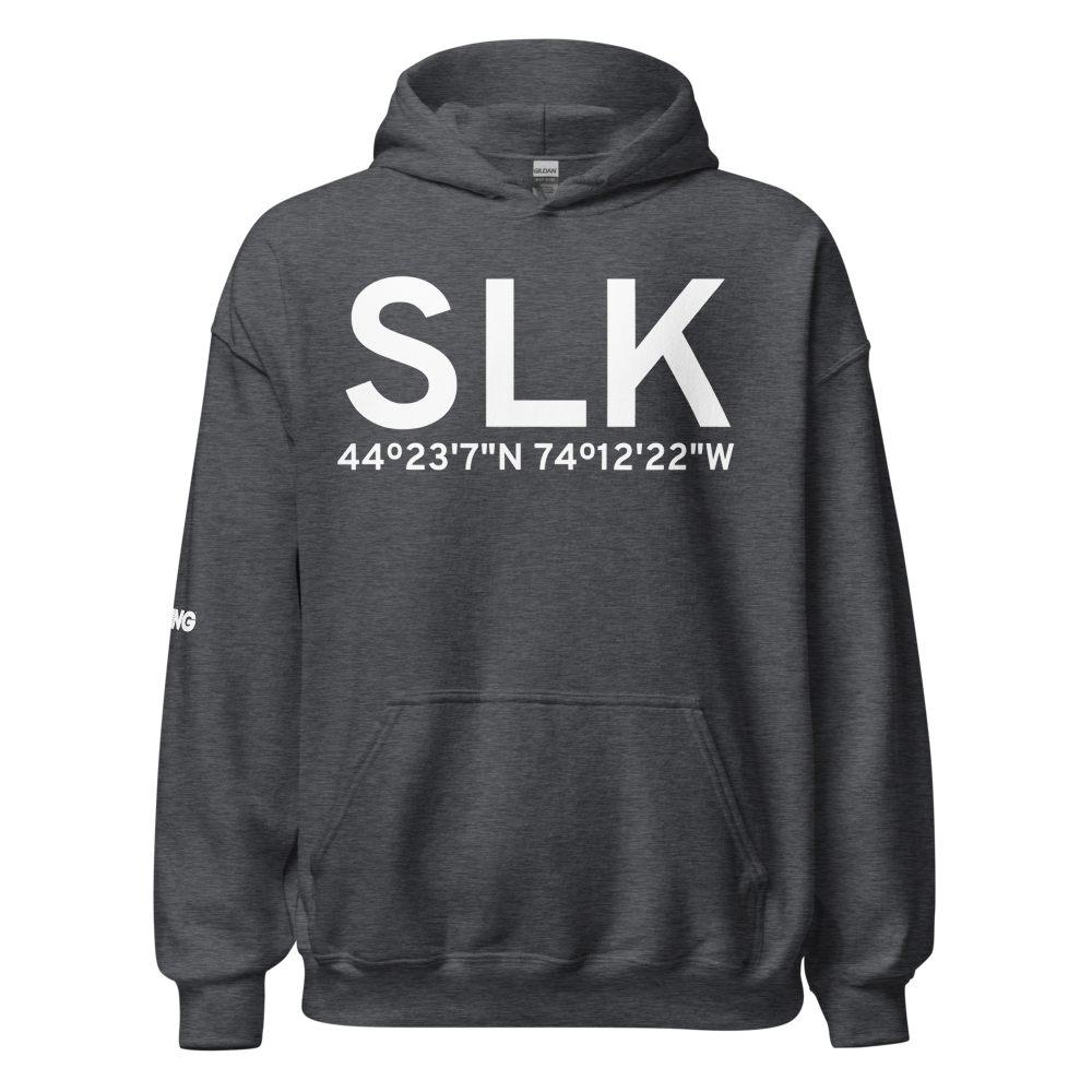 Saranac Lake (KSLK) Airport Hoodie Sweatshirt 